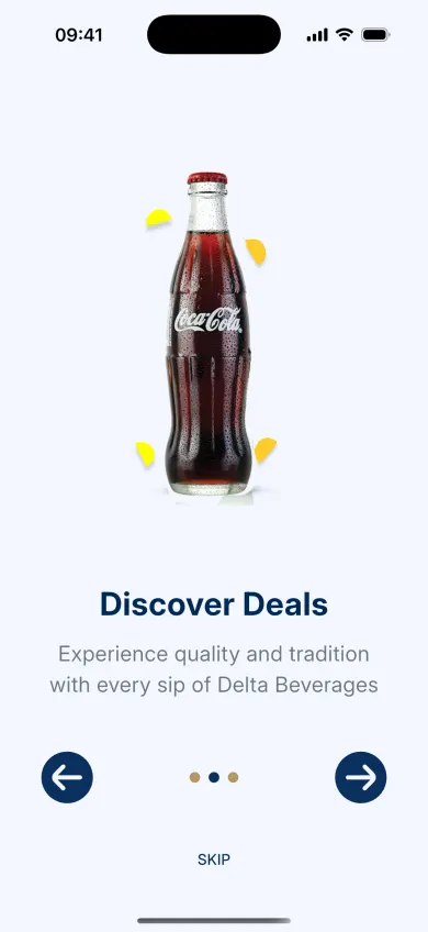 Delta Beverages App — Discover deals