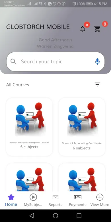 Globtorch Learning — Home — course catalogue